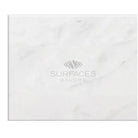 White marble slab from Carrara White Royale Marble 18x36 polished or honed finish