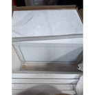Stacked white panels from Carrara White Royale Marble 18x36 polished or honed