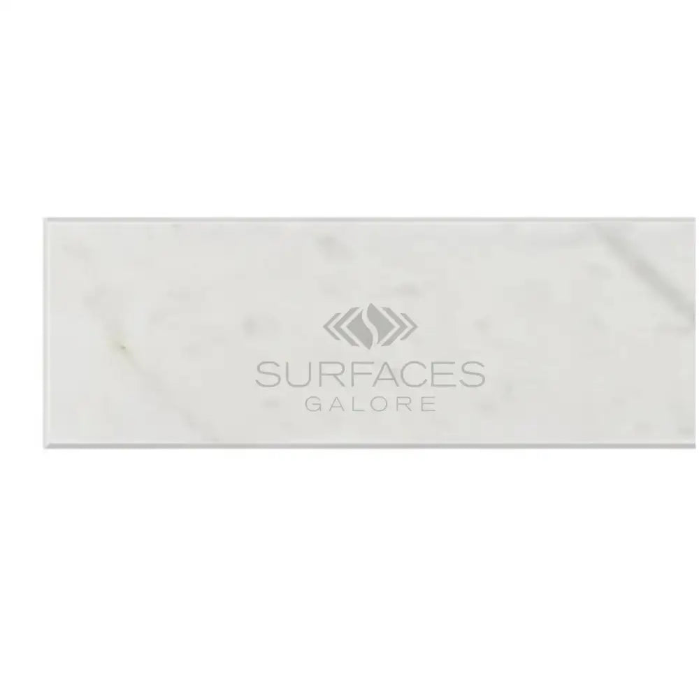 Rectangular Carrara White Royale Marble tile 2x8 polished or honed for flooring