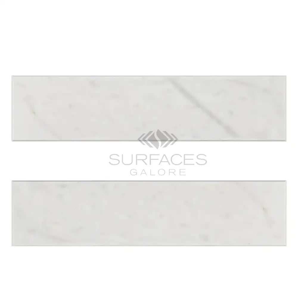 Carrara White Royale white marble tiles 2x8 polished or honed for elegant flooring