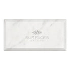 Rectangular White Marble Tile from Carrara White Royale Marble 3X6 with deep beveling