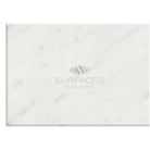 Rectangular Carrara White Royale Marble slab for flooring or wall installation