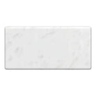 Rectangular white Carrara marble countertop from White Royale Marble 3X6 Tumbled series