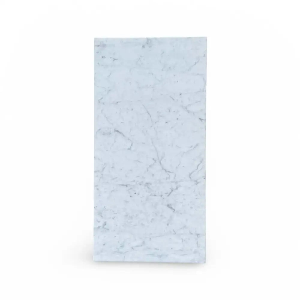 Rectangular Carrara White Royale Marble slab for flooring and wall tiling