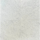 Carrara White Royale White Marble 3x6 Tumbled tile with elegant white marble pattern