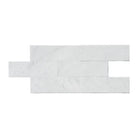White marble brick pattern for Carrara White Royale Marble 4X12 polished or honed