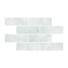 White rectangular Carrara White Royale Marble tiles 4x12 polished or honed