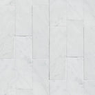 Carrara White Royale White Marble 4x12 tile with polished or honed finish showing a white marble pattern