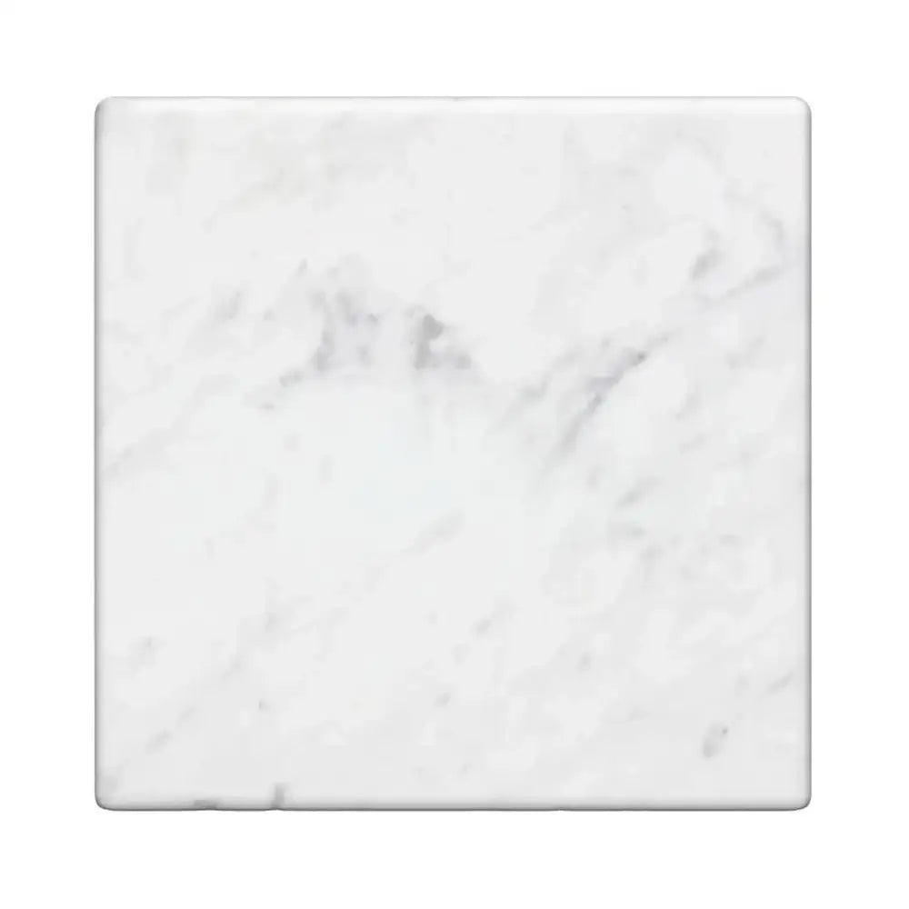 Square Carrara White Royale marble tile for elegant flooring and wall applications