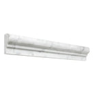Carrara White Royale OG-1 marble baseboard trim with rounded top edge and recessed channel