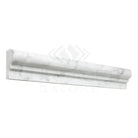 White Carrara White Royale OG-1 marble baseboard molding with rounded top edge
