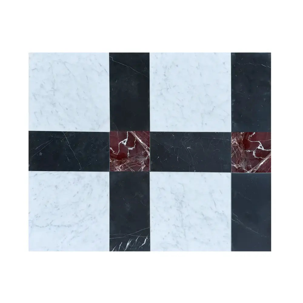Castello in Nero Marquina Prestige | Carrara White Royale-American Stone
