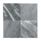 Four gray marble tiles in the Checkerboard Bardiglio Prime and Calacatta Gold Marble 18X18 Set