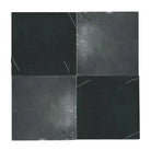 Dark square tiles from Checkerboard Bardiglio Prime and Calacatta Gold Marble set