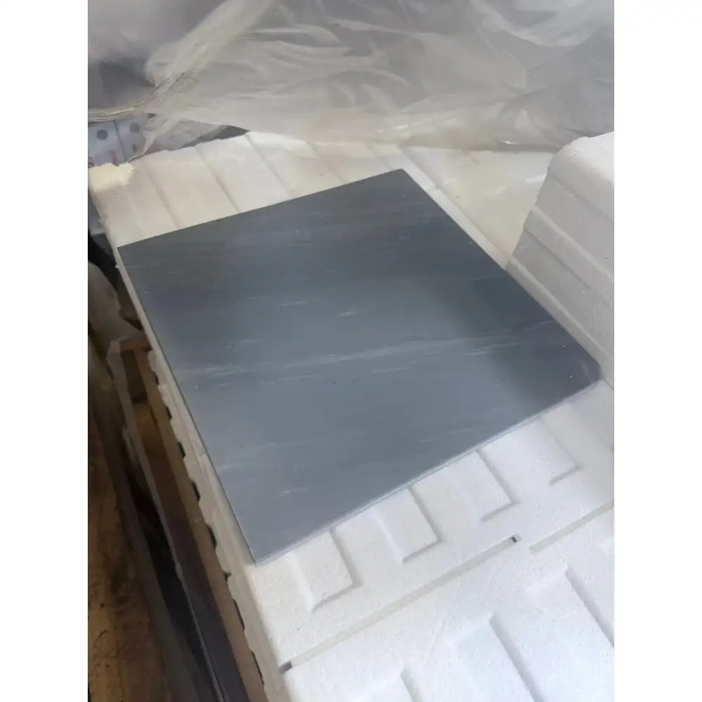 Gray square tile from Checkerboard Bardiglio Imperiale and Bianco Dolomite Marble set