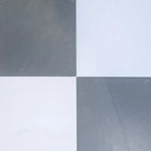 Checkerboard Bardiglio Imperiale and Bianco Dolomite marble 18x18 floor tiles