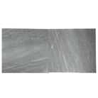 Gray marble tiles with white veining from Checkerboard Bardiglio Prime and Aurora White Marble Set