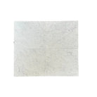 Square marble tile arrangement with Bianco Carrara White and Ming Green Prestige Marble