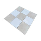 Checkerboard tile pattern in Checkerboard Bianco Dolomite and Crema Marfil 12X12 Set