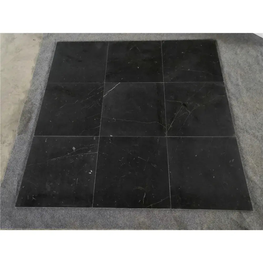 Checkerboard Rojo Alicante Select and Nero Marquina Prestige 12X12 Set-American Stone