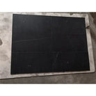 Black marble tiles with white veining for Checkerboard Rosso Levanto and Nero Marquina 12X12 Set