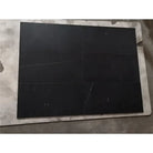 Black marble tiles in Checkerboard Rosso Levanto and Crema Marfil 12X12 Set