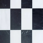 Black and white checkered tiles from Como in Bianco Dolomite and Nero Marquina Set