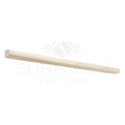 Wooden dowel rod used as a pencil liner in Crema Marfil Select Marble product