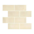 Rectangular Crema Marfil Select Marble 12x24 cream-colored tiles polished or honed