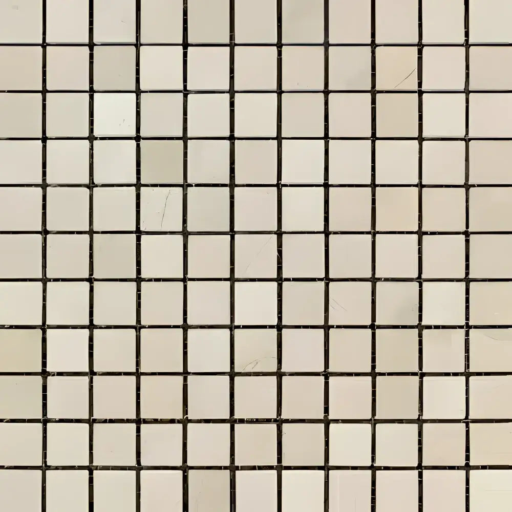 Square mosaic tile pattern for Crema Marfil Select Marble 1X1 Mosaic polished or honed