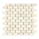 Beige brick mosaic tile from Crema Marfil Select Marble 1X2 Polished or Honed