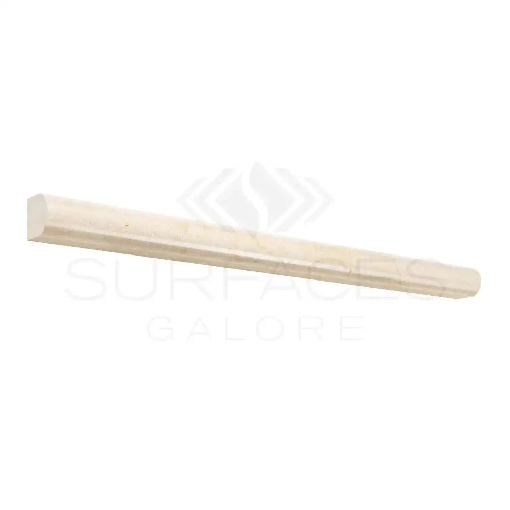 Beige marble pencil trim for Crema Marfil Select Marble 3/4X12 Bullnose Liner
