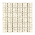 Square mosaic tile sheet with Crema Marfil Select Marble for elegant flooring or backsplash