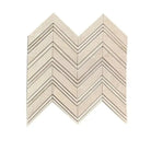 Chevron patterned Crema Marfil Select marble tile in polished or honed finish