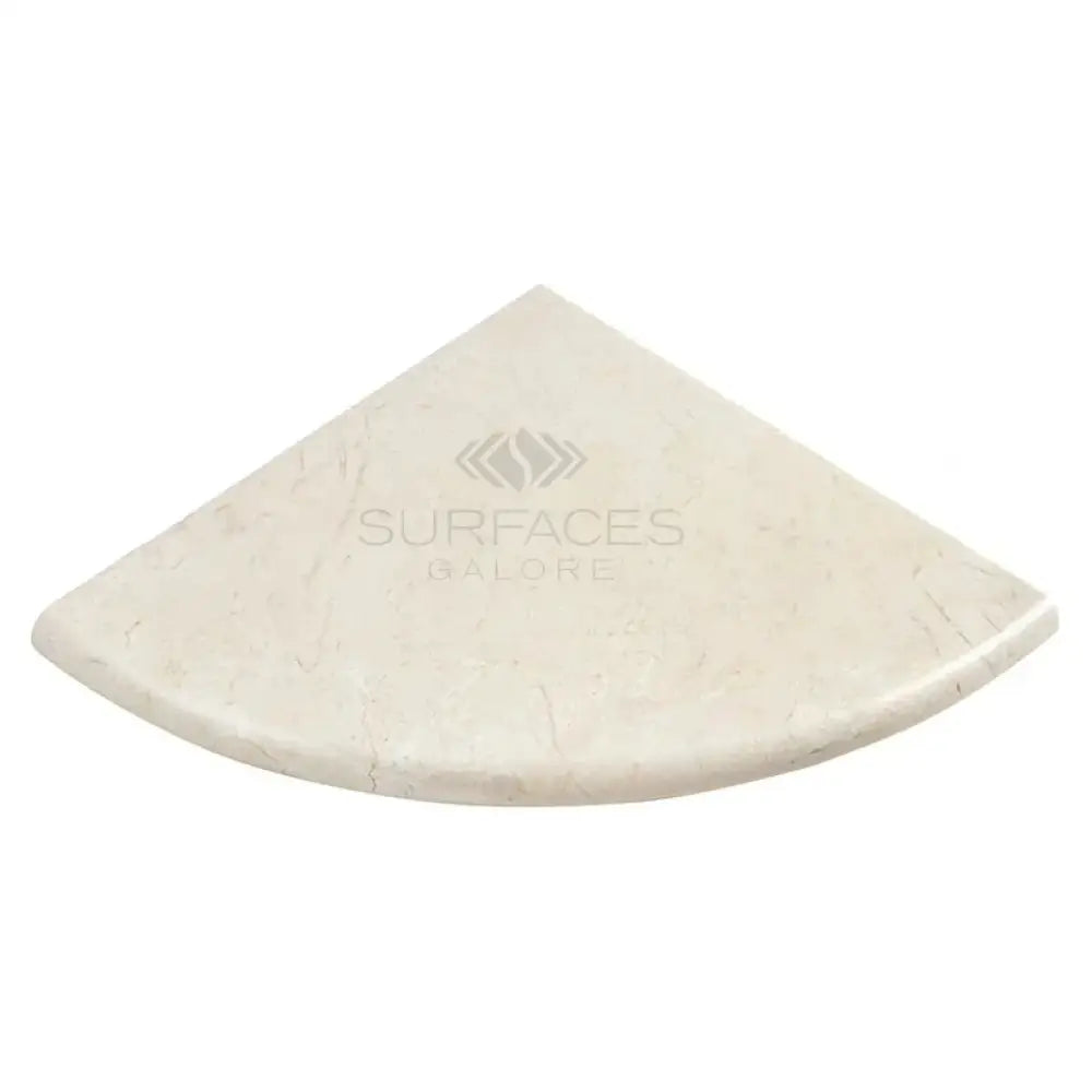 Crema Marfil Select Marble Shower Corner Shelf with rounded edge for elegant bathroom storage
