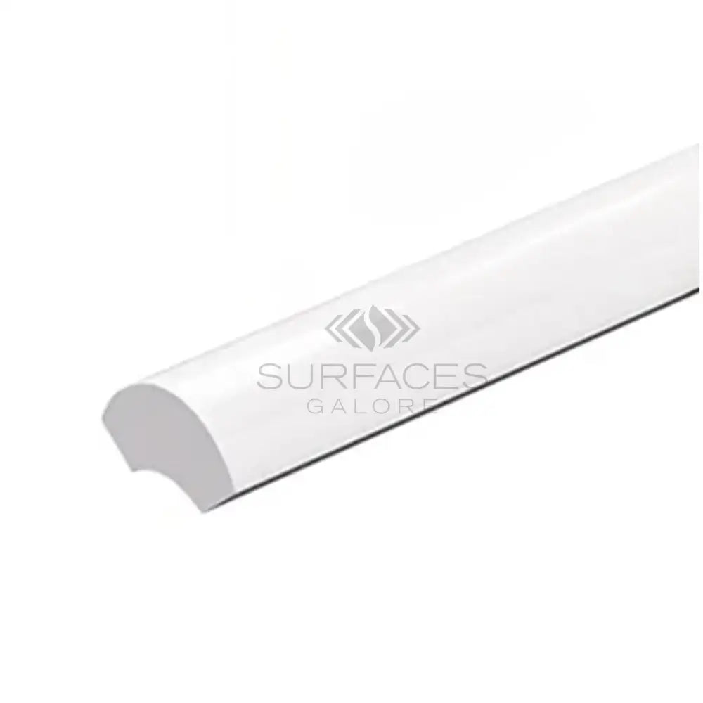 Dolomite White Prestige (White Dolomite) 1X12 Quarter-Round Trim Liner Marble-American Stone