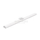 White quarter-round molding from Dolomite Prestige marble trim for elegant flooring finishing