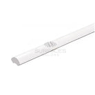 White quarter-round molding from Dolomite Prestige marble trim for elegant finishing