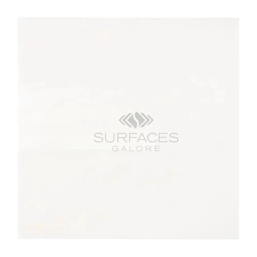 White surface sample of Dolomite Prestige 24x24 marble in polished or honed finish