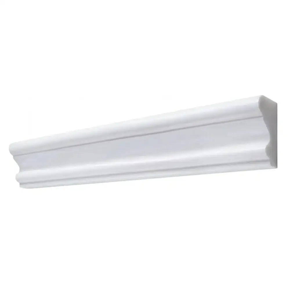 Dolomite White Prestige (White Dolomite) 2X12 Milano Molding Liner Marble-American Stone