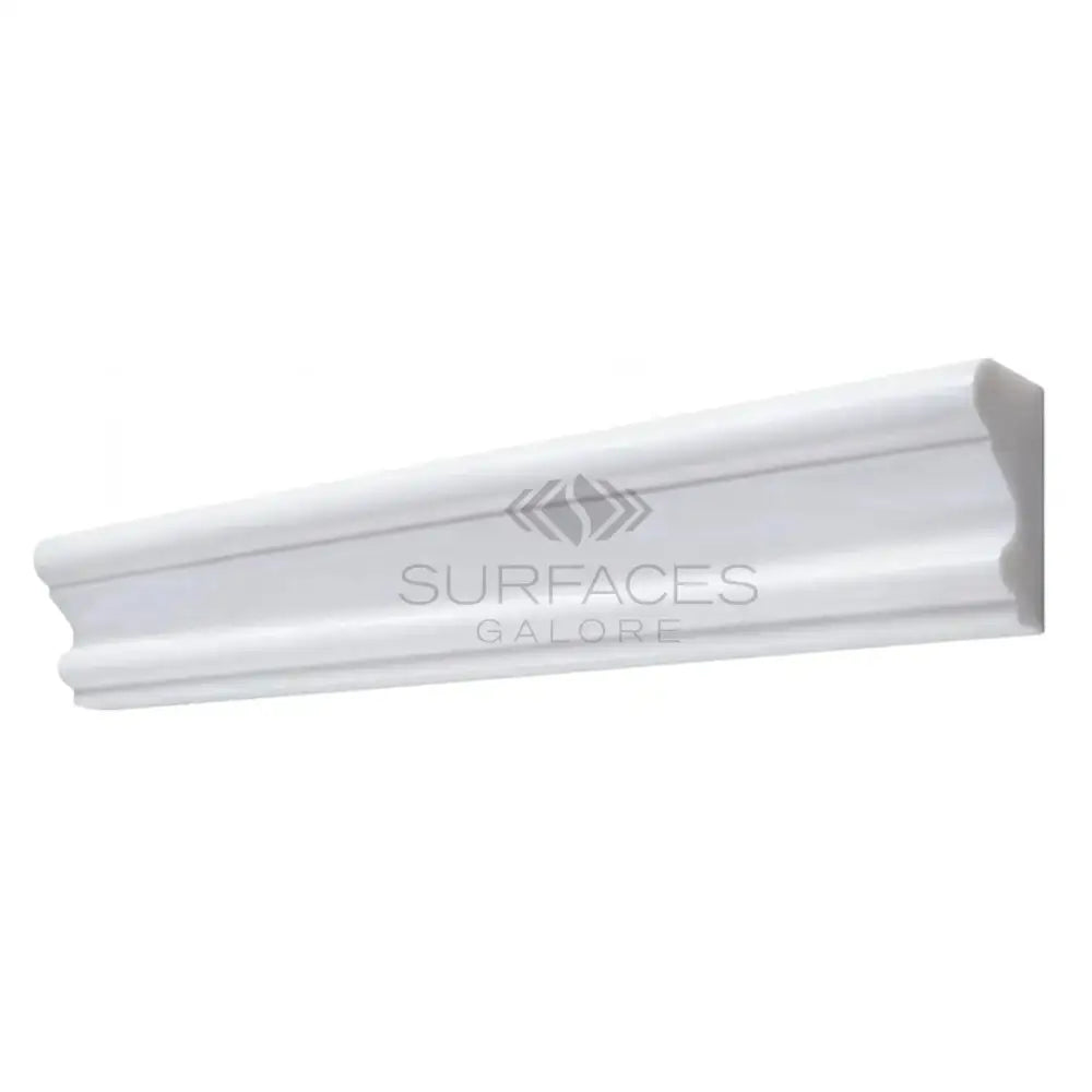 Dolomite White Prestige (White Dolomite) 2X12 Milano Molding Liner Marble-American Stone