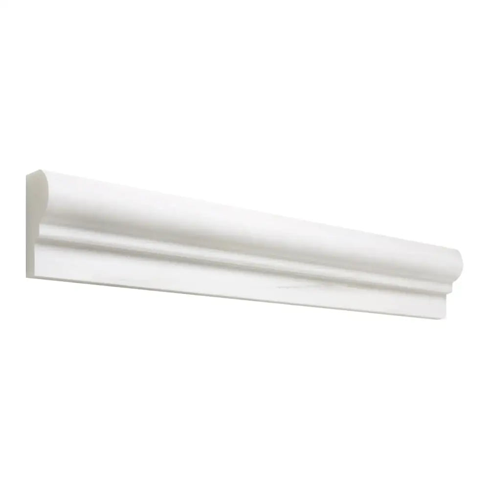 Dolomite White Prestige (White Dolomite) 2X12 OG-1 (Single-Step Chair Rail Trim) Liner Marble-American Stone