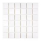White square mosaic tiles from Dolomite Prestige Marble for polished or honed surfaces