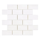 White Subway Tile Sheet for Dolomite Prestige Marble 2x4 Brick Mosaic