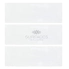 Rectangular white tiles from Dolomite Prestige 2X8 Marble for polished or honed surfaces