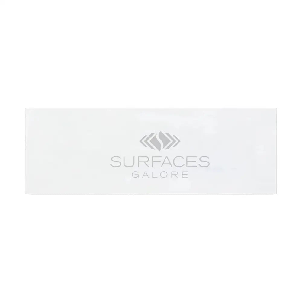 Rectangular white surface of Dolomite Prestige 2X8 Marble for elegant interiors