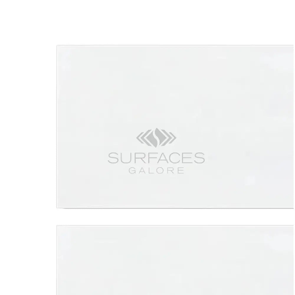 White rectangular surface of Dolomite Prestige Prestige 2X8 Marble for elegant interior design