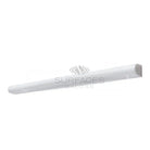 White quarter round molding from Dolomite Prestige 3/4x12 Bullnose Liner Marble