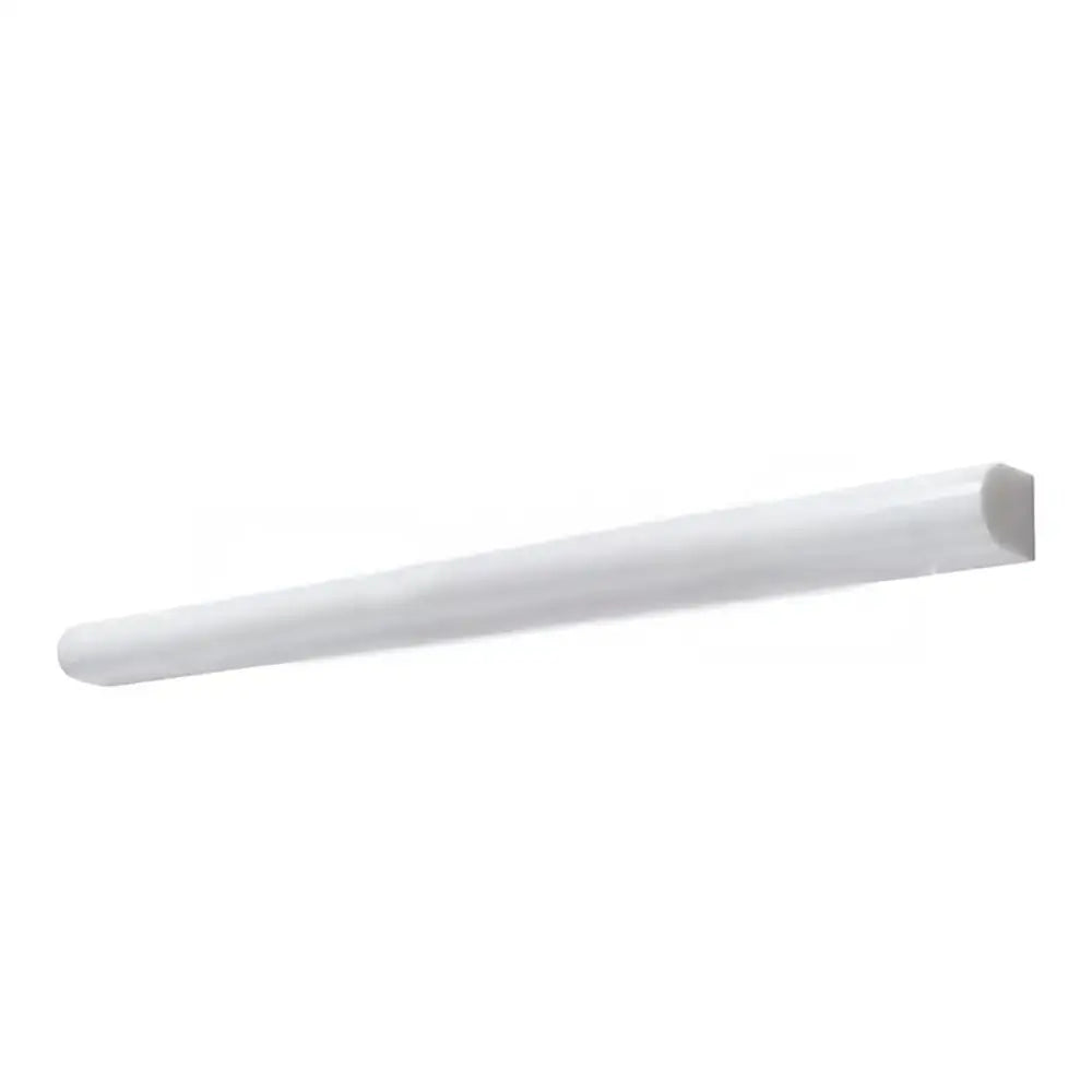 White quarter-round molding in Dolomite Prestige Marble Bullnose Liner product