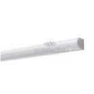 White quarter round molding from Dolomite Prestige 3/4X12 Bullnose Marble liner